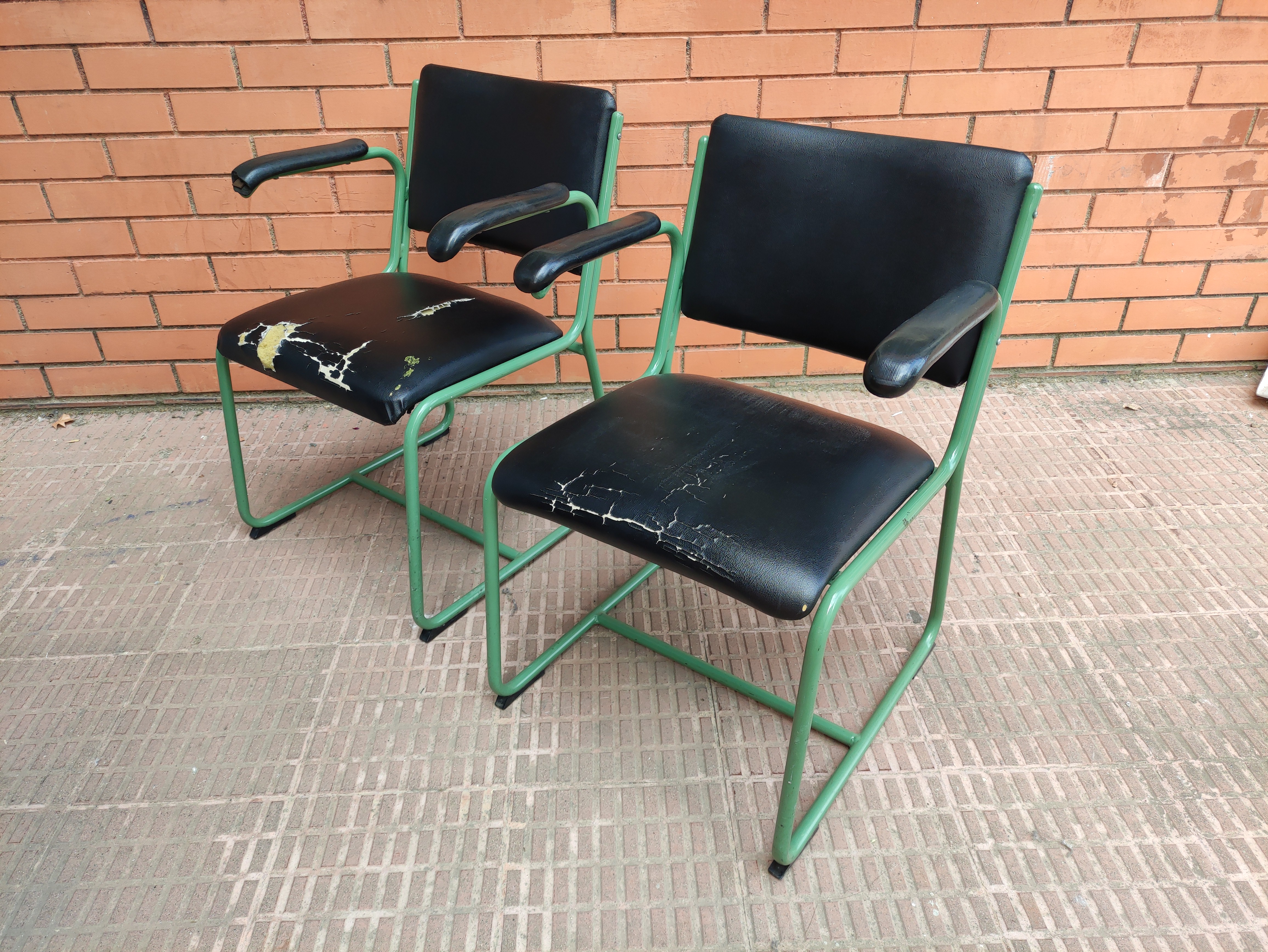 silla profesor escuela metal skay restaurar 2u